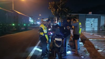 Pengendara Mabuk Terjaring Razia Gabungan di Kediri, 32 Kendaraan Disita