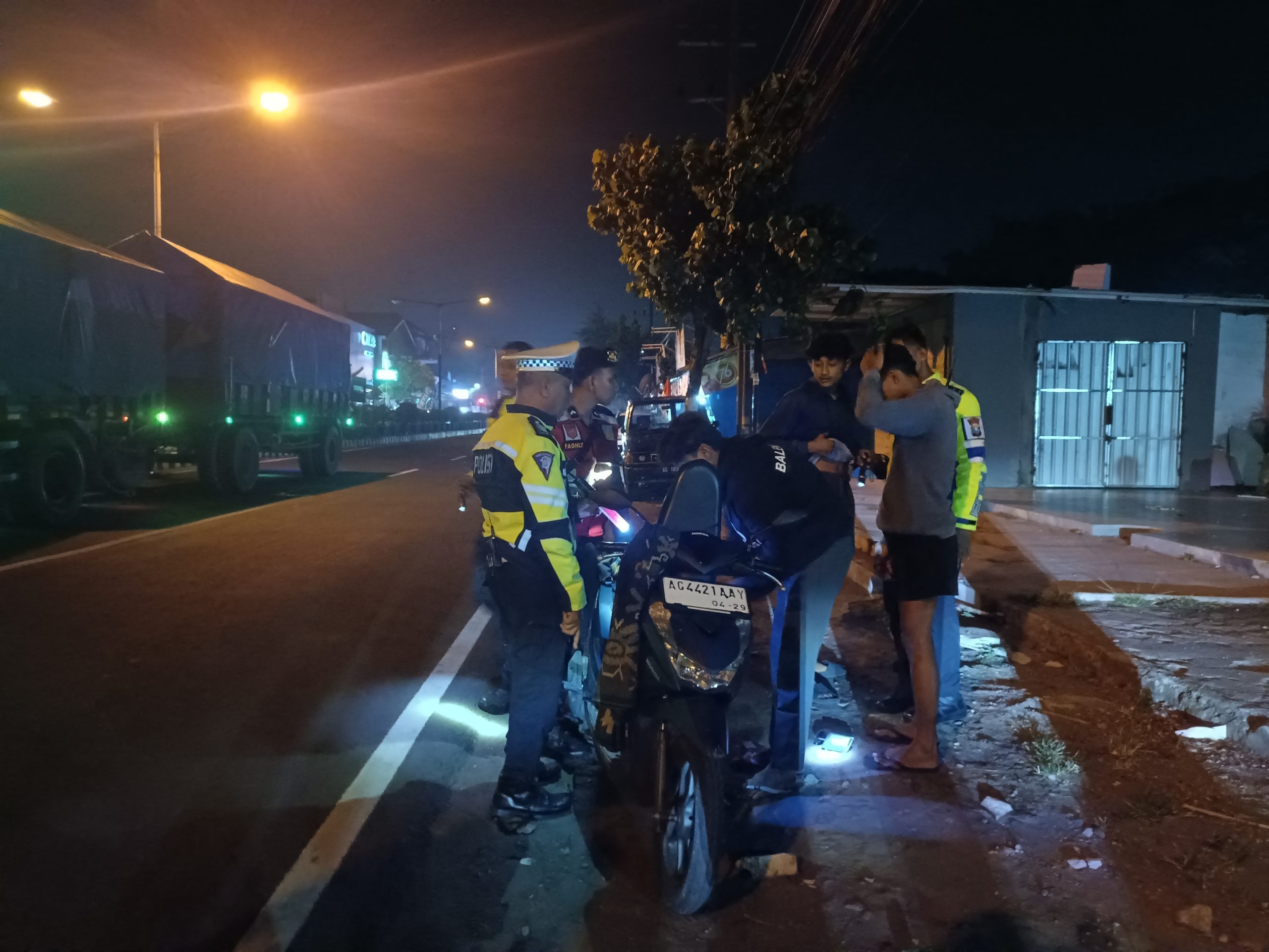 Pengendara Mabuk Terjaring Razia Gabungan di Kediri, 32 Kendaraan Disita