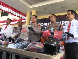 Hanya dalam 1 Bulan, Polres Nganjuk Tangani 16 Kasus Kriminal dengan 31 Tersangka