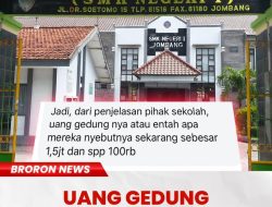 Viral di Medsos, SMKN 1 Jombang Dituding Lakukan Pungutan, Pihak Sekolah Angkat Bicara
