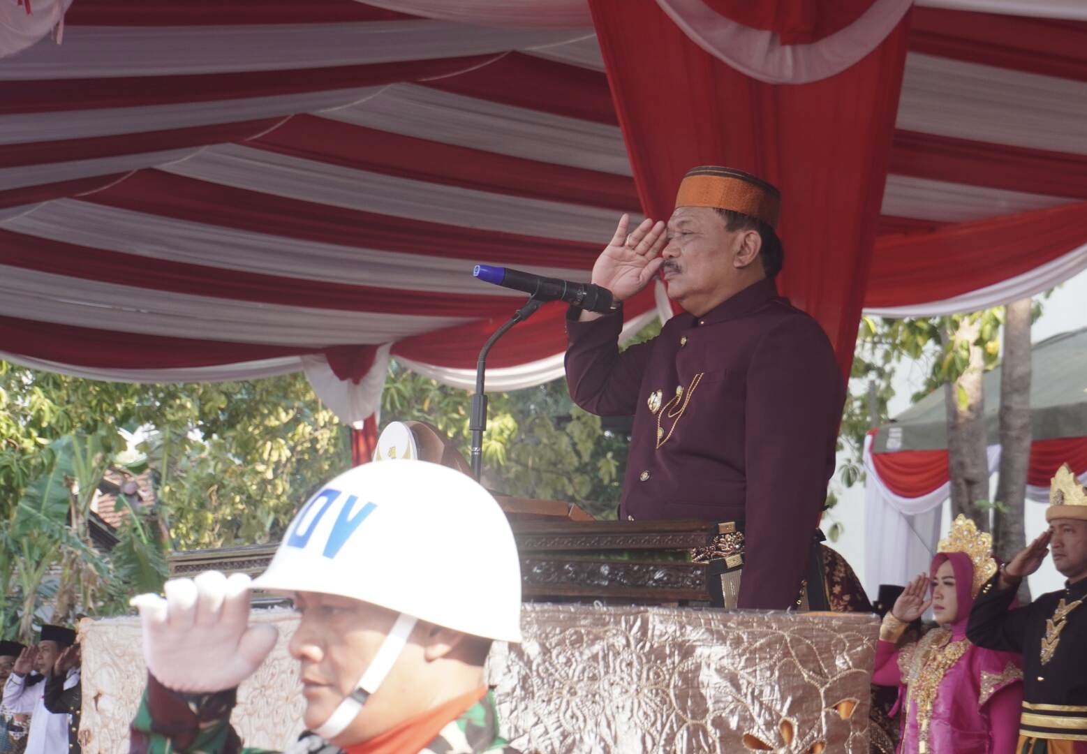 Ratusan Pejabat dan Warga Nganjuk Bersatu Rayakan HUT ke-80 RI