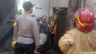 Rumah Lansia di Plosoklaten Kediri Ludes Terbakar, Diduga Akibat Korsleting Listrik
