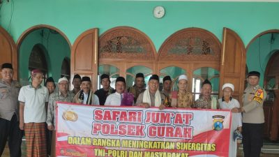 Polsek Gurah Laksanakan Safari Jumat Rembug Kamtibmas