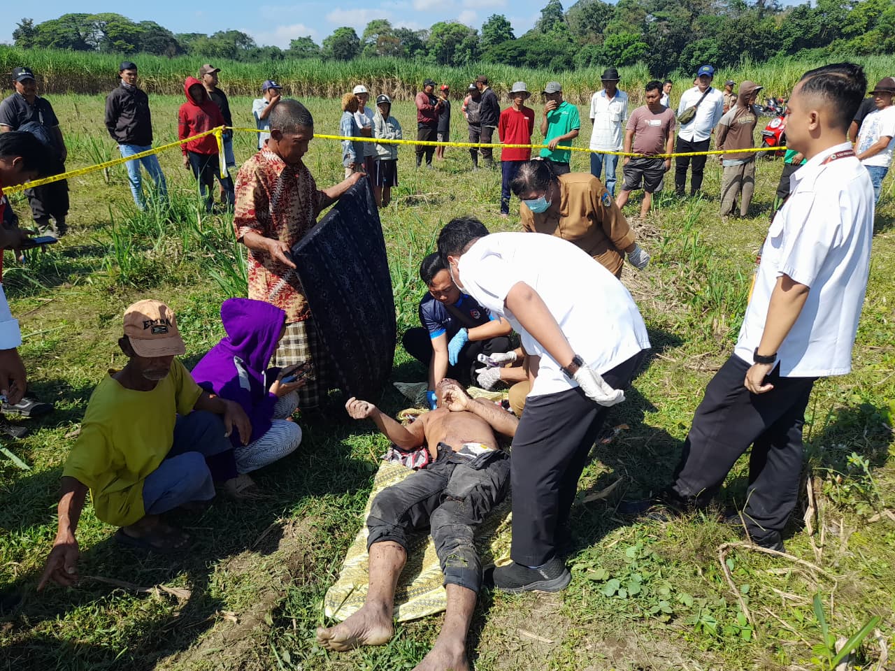 Pergi Mencari Rumput, Warga Wates Ditemukan Meninggal di Perkebunan Tebu