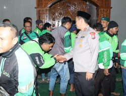 Polres Nganjuk dan Komunitas Ojol Gelar Doa Bersama untuk Affan Kurniawan