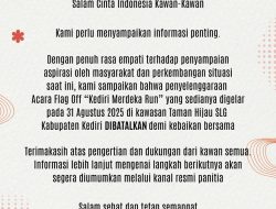 Situasi Belum Kondusif, Kediri Merdeka Run Dibatalkan