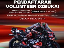 Pendaftaran Volunteer MotoGP Mandalika 2025 Resmi Dibuka, Ini Syarat dan Divisinya