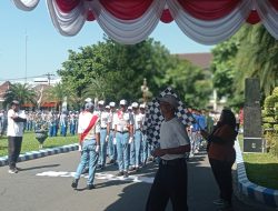 Sebanyak 95 Regu Pelajar SMA se-Kabupaten Kediri Antusias Ikuti Lomba Baris-Berbaris Sambut HUT RI ke-80