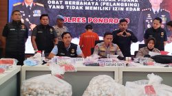 Polres Ponorogo Bongkar Produksi Obat Pelangsing dan Penggemuk Ilegal, Pelaku Ternyata Nakes Palsu