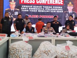 Polres Ponorogo Bongkar Produksi Obat Pelangsing dan Penggemuk Ilegal, Pelaku Ternyata Nakes Palsu