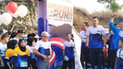AHY Ikut Lari Bersama Warga Ponorogo dalam Merdeka Run