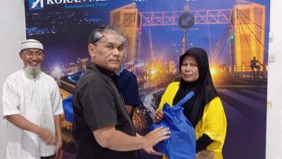 Bakti Sosial Isi Acara HUT Koran Memo ke-11, Sebanyak 50 Warga Mendapat Paket Sembako