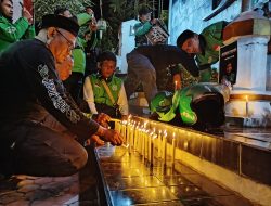 Doa Bersama dan Aksi Lilin, Ojol Ponorogo Kenang Affan Kurniawan
