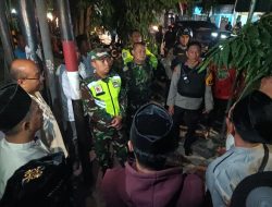 Patroli Gabungan Polri dan TNI Tingkatkan Keamanan Kota Kediri di Malam Hari