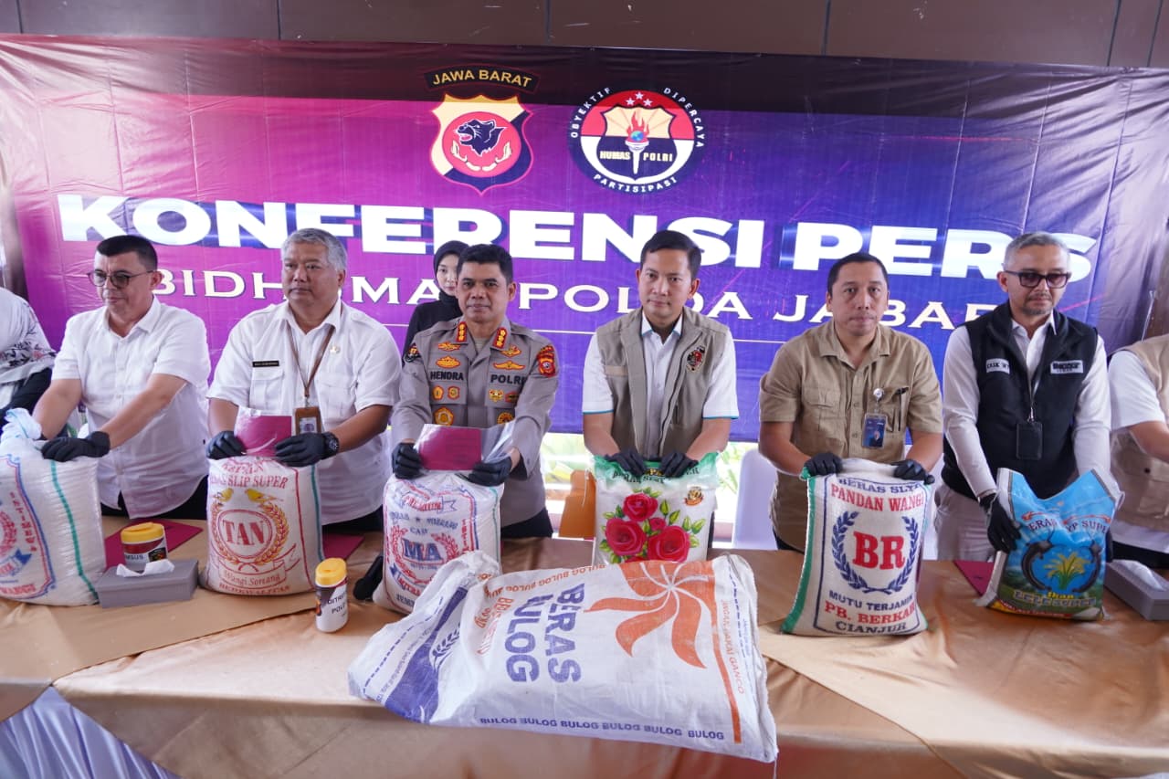 Polda Jabar Bongkar Penipuan Beras Tak Sesuai Standar, Omzet Tembus Rp5 Miliar