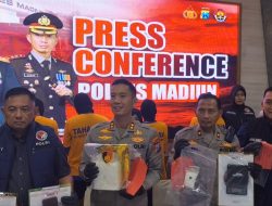 Polres Madiun Bekuk Empat Pengedar Sabu-sabu, Sita Lebih dari Satu Kilogram Barang Bukti