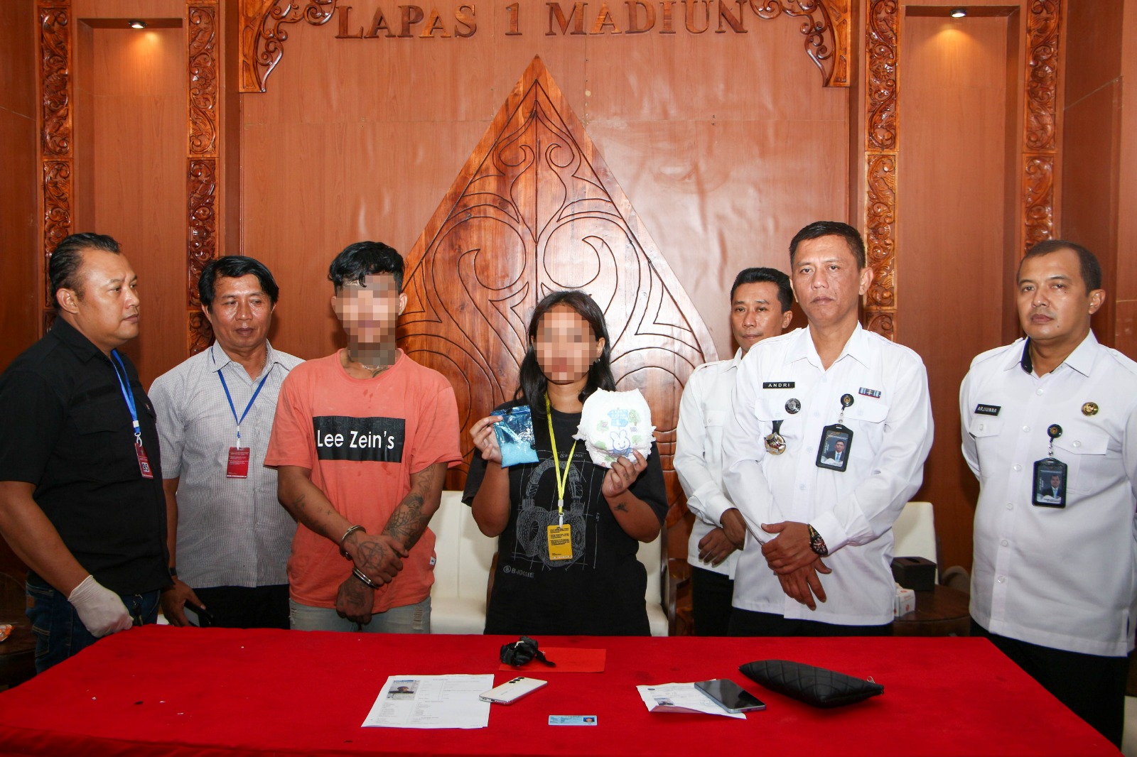 Gagal Selundupkan Sabu dalam Popok Bayi, Seorang Pengunjung Diamankan Petugas Lapas I Madiun