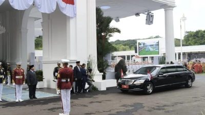 Presiden Prabowo Sambut Presiden Peru di Istana Merdeka