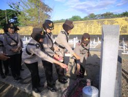 Hari Jadi ke-77, Polwan Polres Madiun Gelar Tabur Bunga di TMP