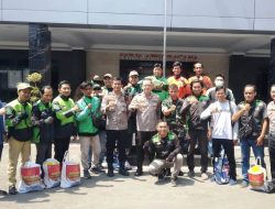 Ratusan Ojol Serbu Polres Tulungagung untuk Cek Kesehatan Gratis, Pulang Bawa Sembako