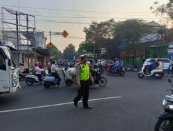 Polsek Pesantren Gelar Sapa Pagi, Wujudkan Jalanan Lancar dan Kondusif