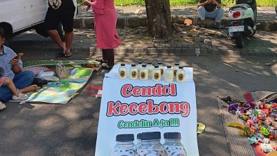 Cendol Kecebong, Minuman Unik dan Khas Bisa Anda Jumpai di CFD SLG, Kediri, Silahkan Mencoba