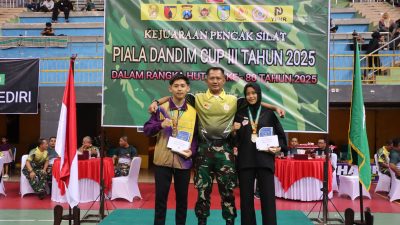 Dandim 0809/Kediri Cup III 2025 Resmi Ditutup, Ratusan Pesilat Tunjukkan Potensi