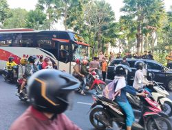 Tabrakan Beruntun di Timur Jembatan Brawijaya, Kota Kediri,  Libatkan Bus dan Dua Truk Boks