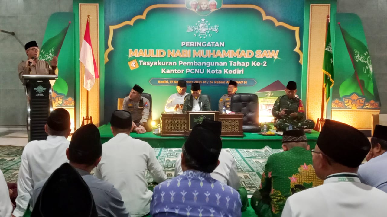 Kepala Kantor Kementerian Agama (Kemenag) Kota Kediri, A. Zamroni, turut hadir dalam p