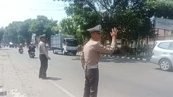 Polisi Siaga di Dinas Pertanian Kediri Antisipasi Aksi Hari Tani Nasional