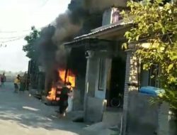 Ruko di Blajo Lamongan Hangus Terbakar, Pemilik Alami Luka Bakar