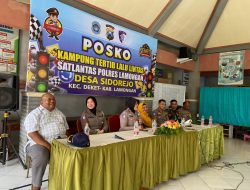 Sidorejo Jadi Pionir Kampung Tertib Lalu Lintas di Lamongan