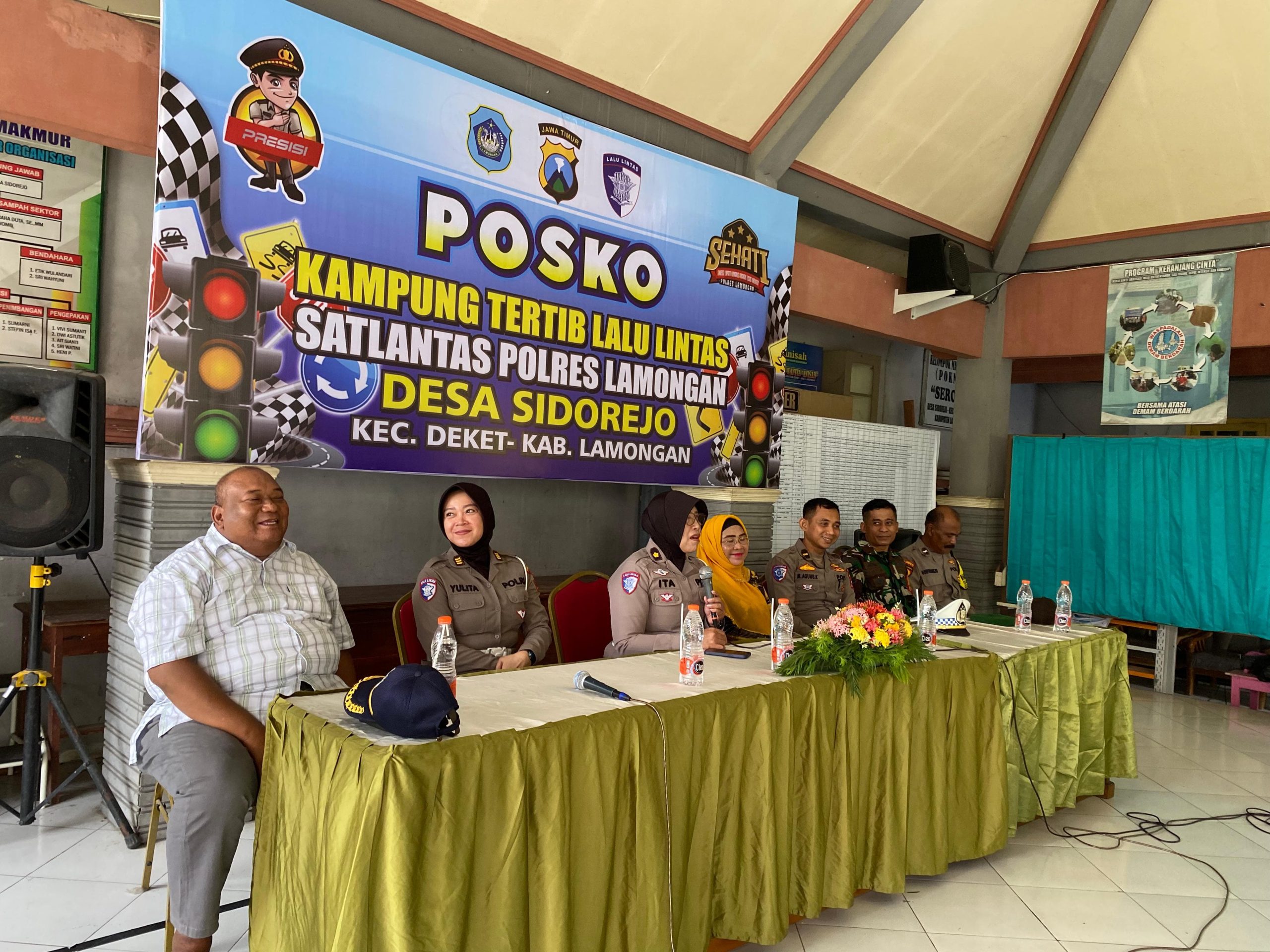 Sidorejo Jadi Pionir Kampung Tertib Lalu Lintas di Lamongan