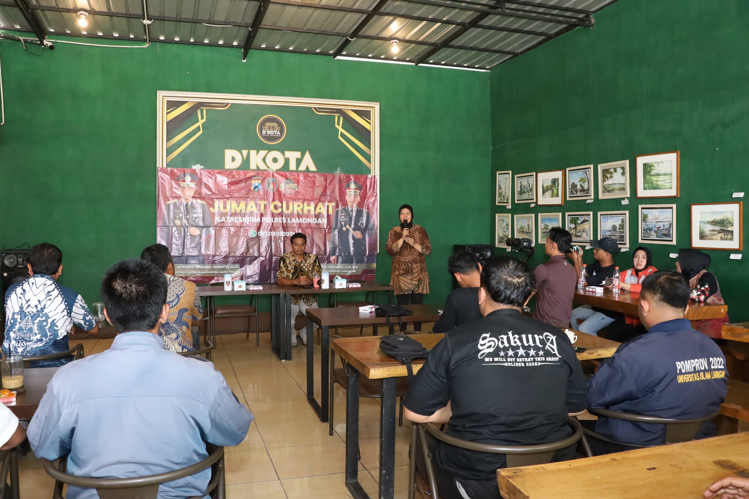 Polres Lamongan Gelar Jumat Curhat Bersama Mahasiswa Unisla, Bahas Isu Keamanan dan Sosial