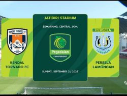 Tahan Gempuran, Persela Pulang dengan Satu Poin dari Markas Kendal Tornado