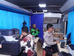 Satlantas Polres Malang Beri SIM Gratis untuk Driver Ojol di HUT Lalu Lintas Bhayangkara ke-70
