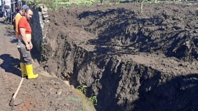 Tanah Ambles di Tulungrejo, Akses Jalan di Bumiaji Terhambat