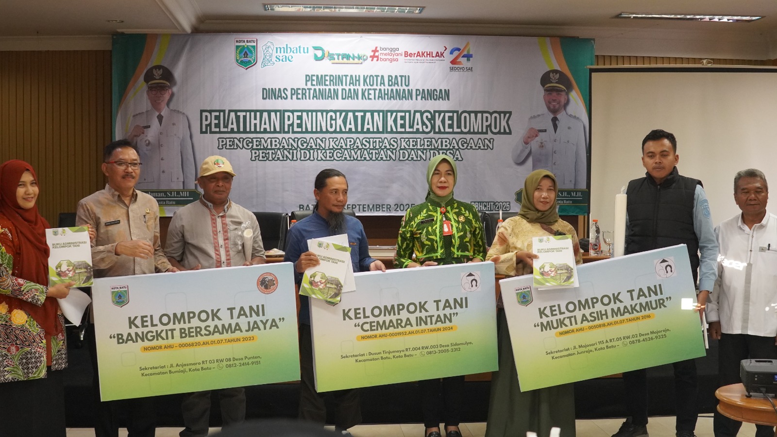 Gunakan Dana Bagi Hasil Cukai, Dinas Pertanian Kota Batu Gelar Pelatihan Peningkatan Kelas Kelompok Tani