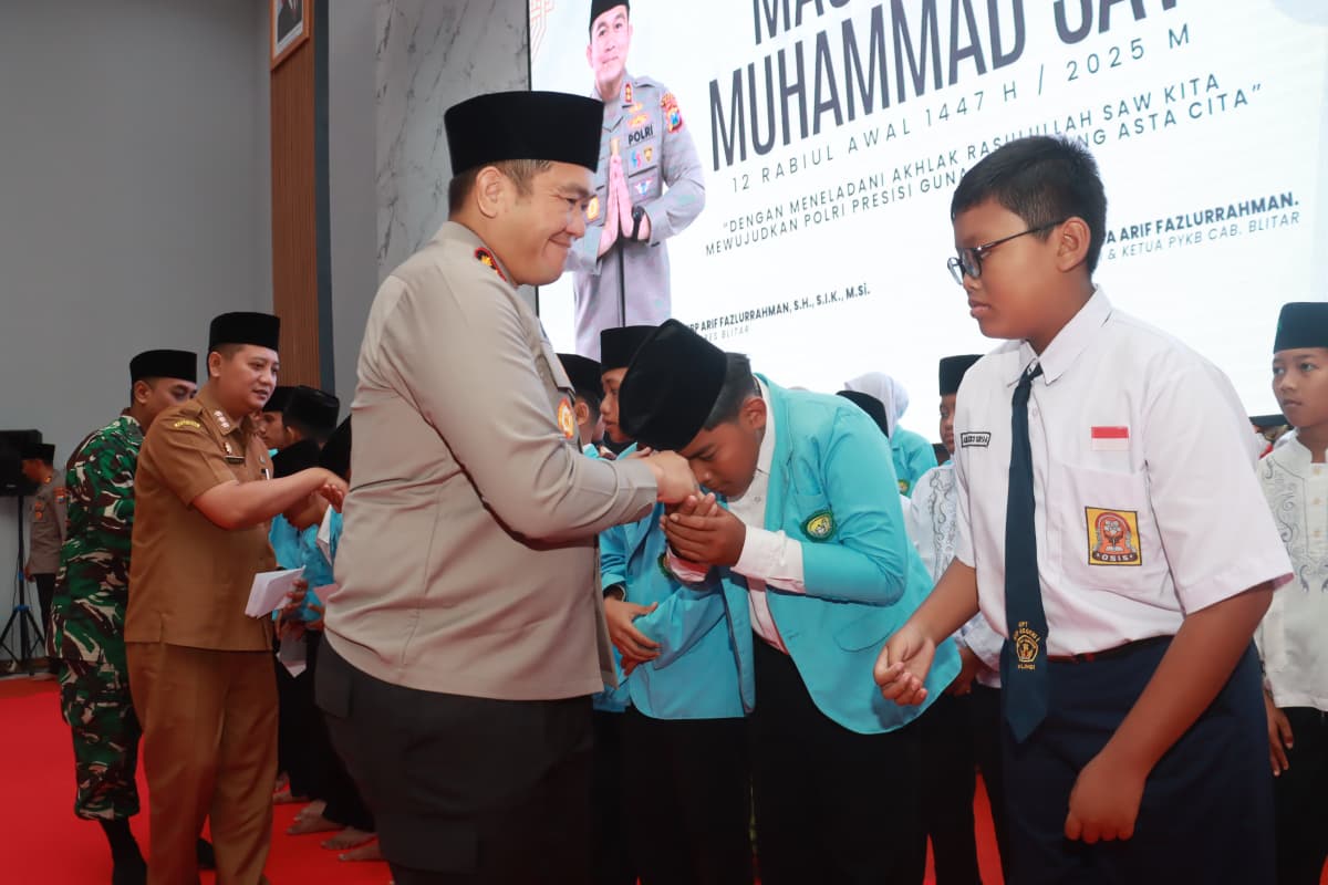Peringatan Maulid Nabi di Polres Blitar, Momentum Perkuat Iman dan Ukhuwah
