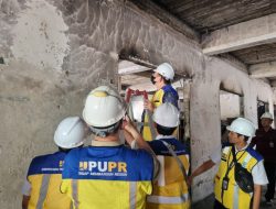 Beton Cor Gedung Paripurna DPRD Kota Kediri Rapuh Usai Kebakaran