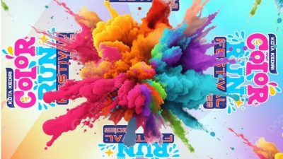 Peringati Hari Jadi ke-1146 dan Haornas ke-42, Pemkot Kediri Gelar MAPAN Color Run