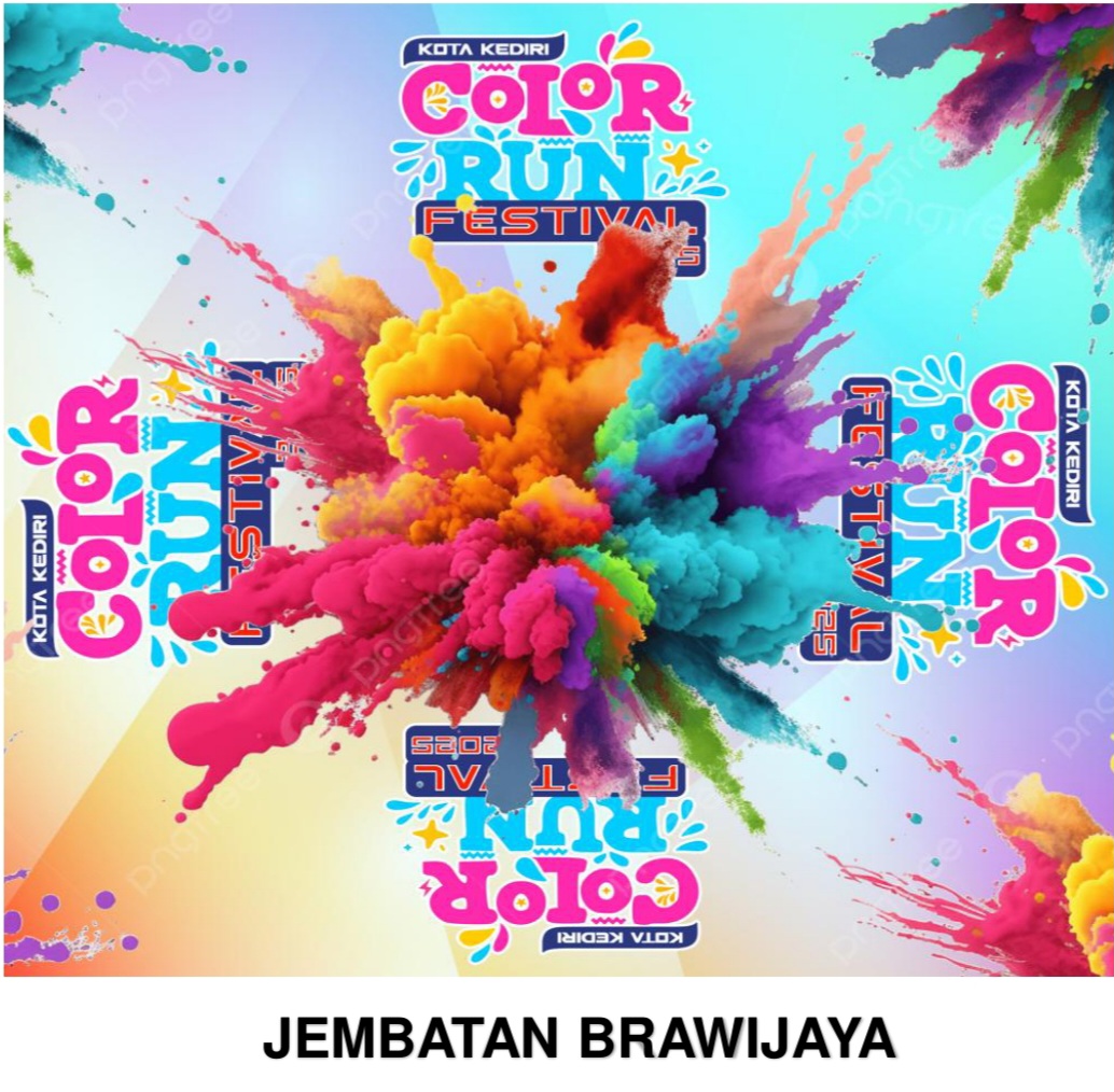 Peringati Hari Jadi ke-1146 dan Haornas ke-42, Pemkot Kediri Gelar MAPAN Color Run