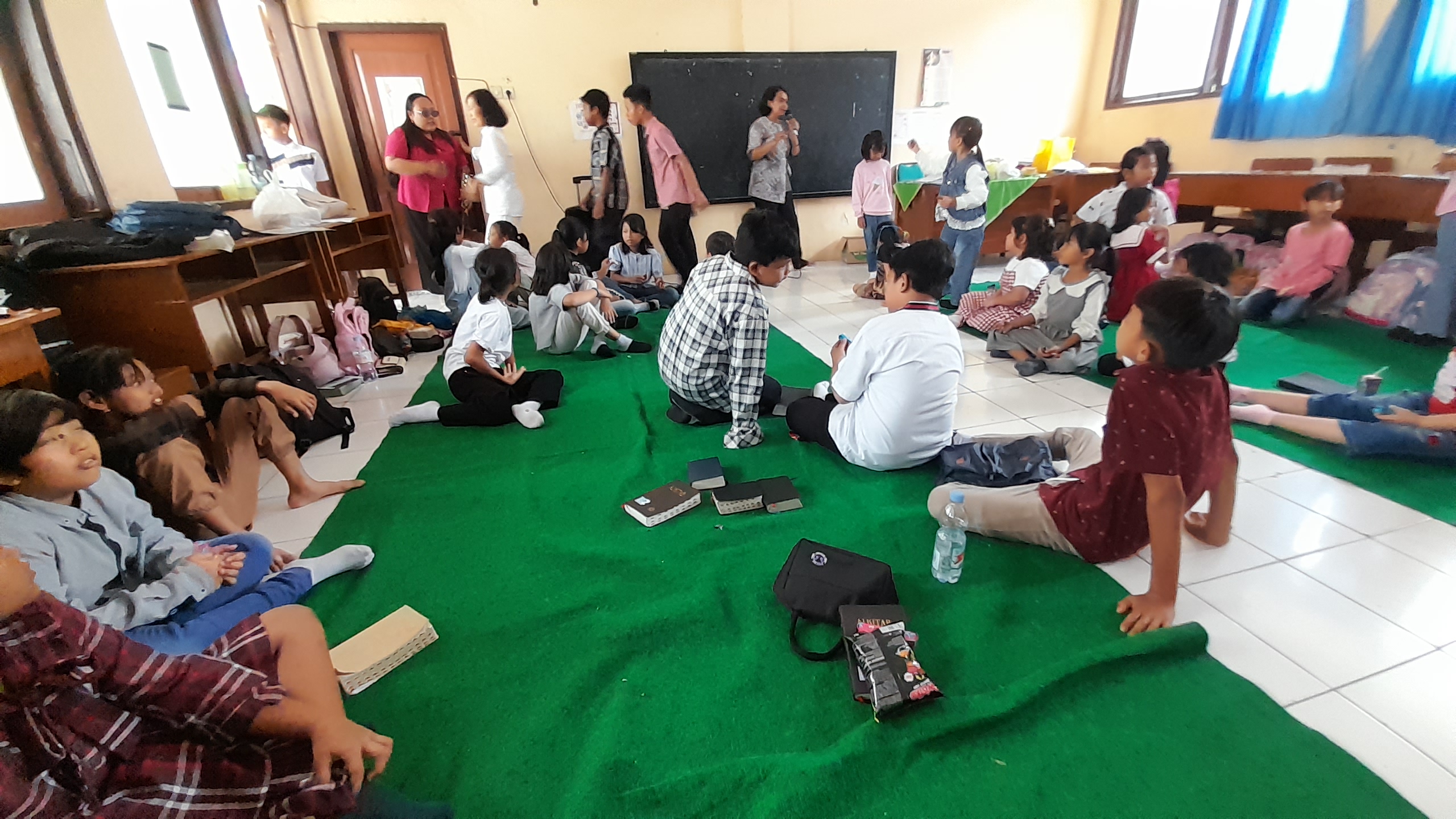 Gelar Peringatan Maulid Nabi Muhammad SAW, Siswa SD-SMP di Kediri Ikuti Moderasi Beragama Bersamaan