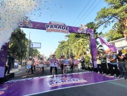 Gus Qowim Lepas Parade Sepeda Hias dan Fun Bike Merdeka Pemkot Kediri