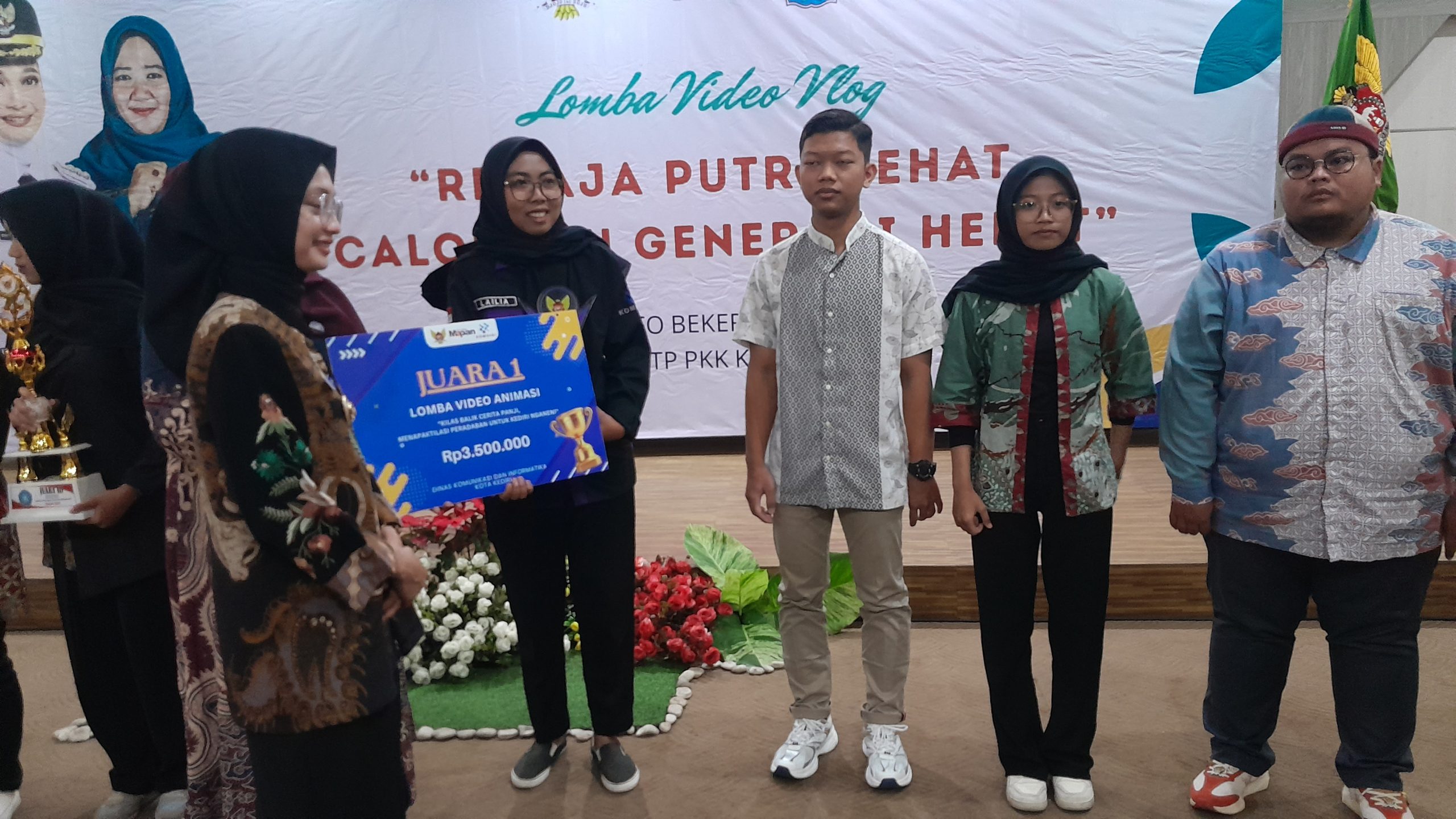 Lomba Vlog Remaja Putri Jadi Media Kreatif Edukasi Pencegahan Stunting di Kota Kediri