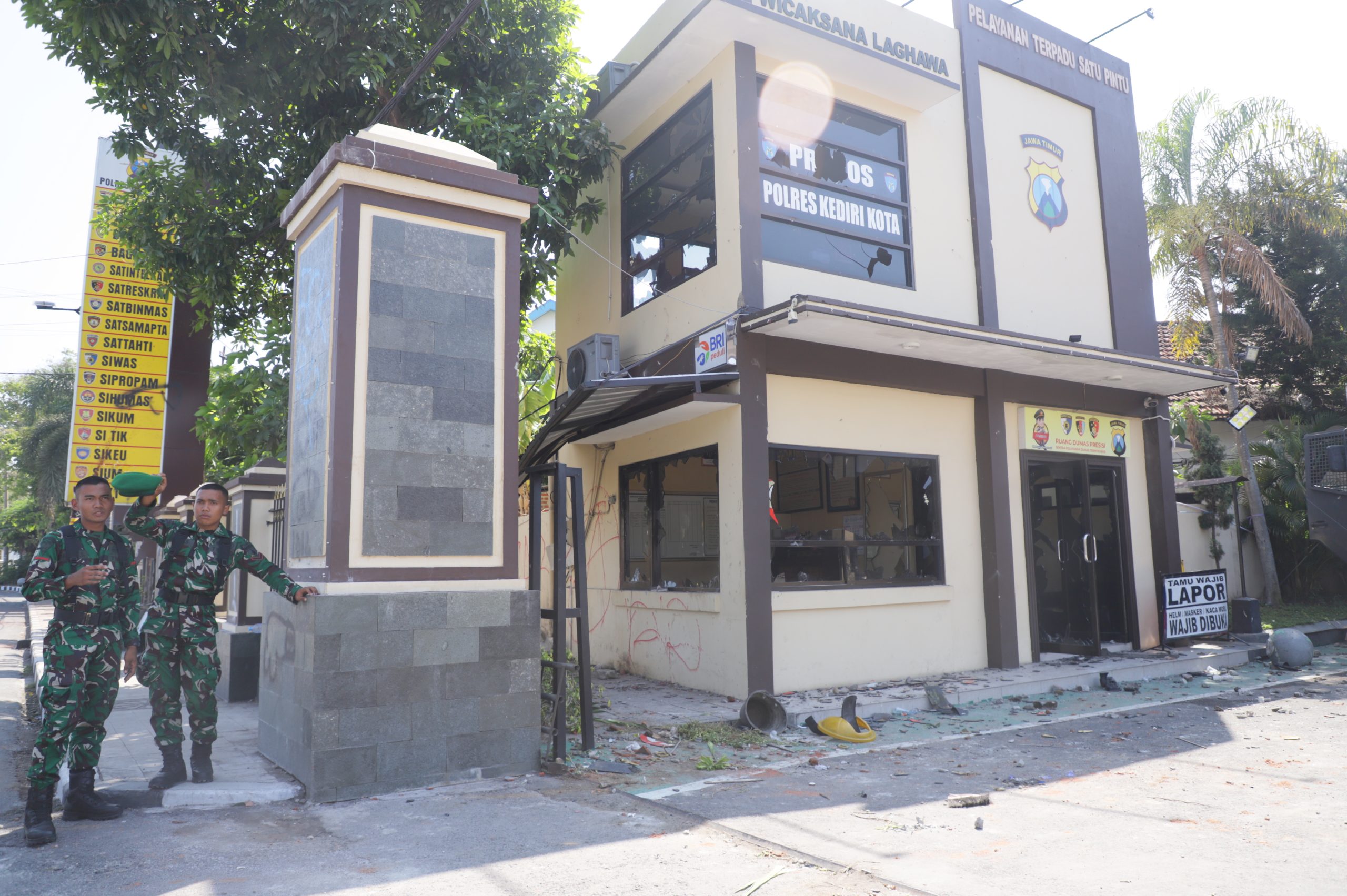 Pasca Ricuh, Pelayanan SPKT Polres Kediri Kota Kembali Normal