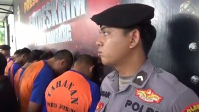 Satreskrim Polres Jombang Bekuk Enam Pelaku Curanmor, Satu Penadah Turut Diamankan