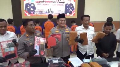 Polres Jombang Gagalkan Peredaran 5,37 Kilogram Ganja, Dua Tersangka Ditangkap, Salah Satunya Menantu Anggota Dewan