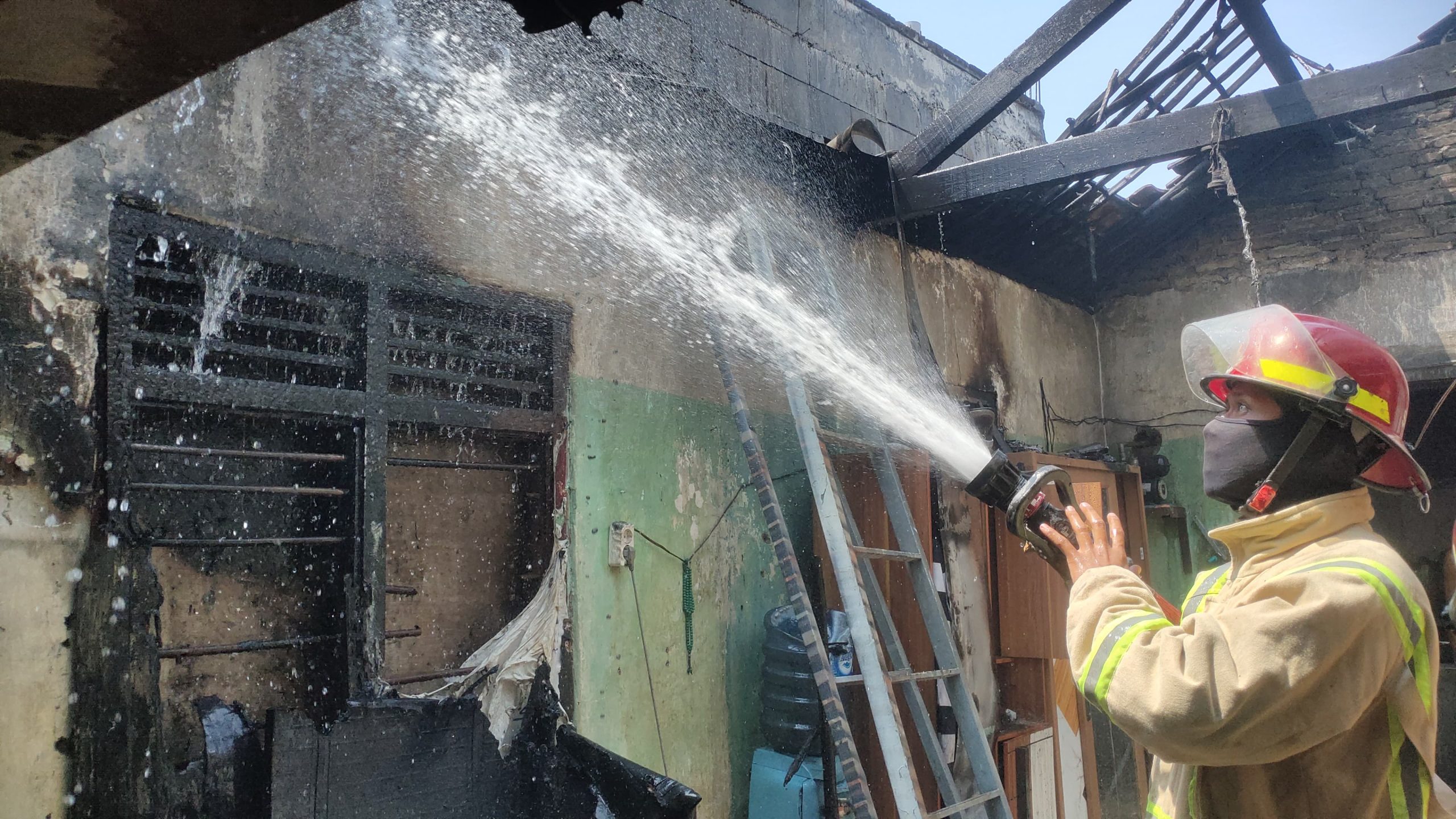 Rumah Warga Gudo Hangus Terbakar, Diduga Akibat Korsleting Listrik