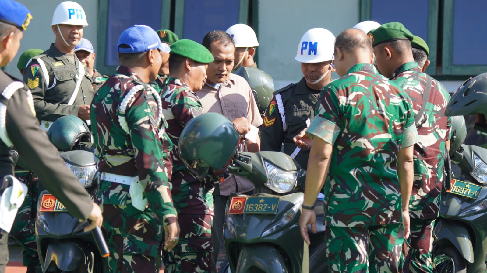 Kodim 0814/Jombang Gelar Pemeriksaan Kendaraan Anggota